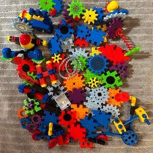 The Learning Journey Techno Building Blocks & Gears - Over 100 Piece Lot